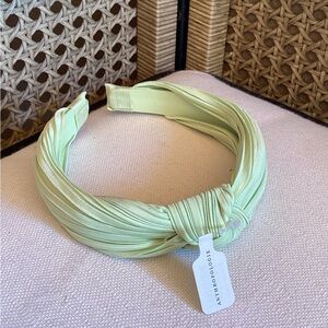 NWT Anthropologie Light Green Knotted Headband
